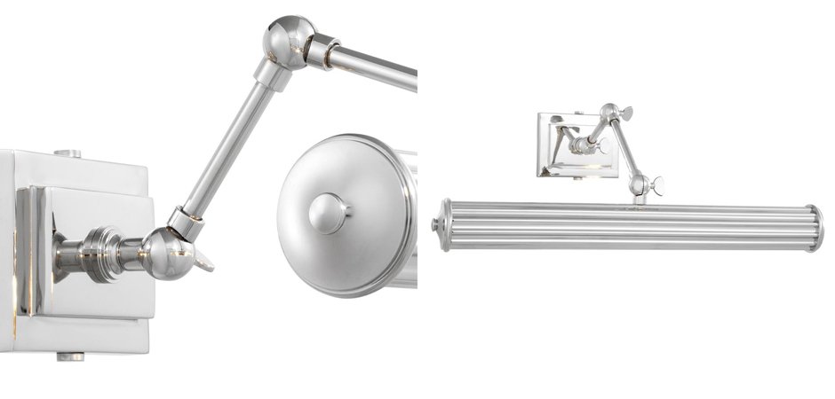 Бра Eichholtz Wall Lamp Luca L Nickel Бра Eichholtz Wall Lamp Luca L Nickel - Loft-Concept в Омске