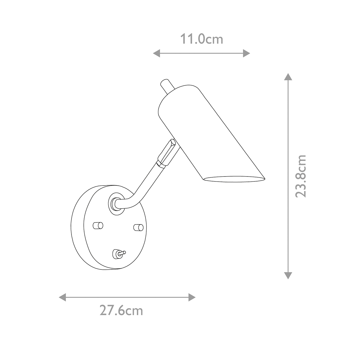 Бра с цилиндрическим плафоном и круглым основанием с выключателем Elstead Lighting в Омске