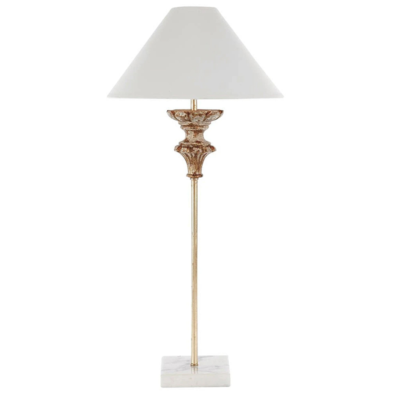 Настольная лампа Gilbert Provence Table lamp Белый Коричневый винтаж в Омске | Loft Concept 