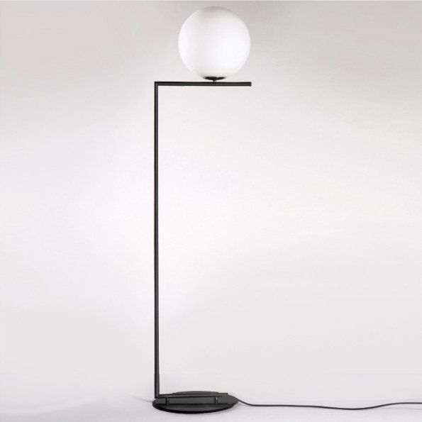 Торшер Flos IC Lights F Black Белый Черный в Омске | Loft Concept 