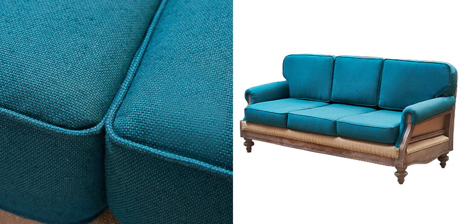 Диван Deconstructed Sofa turquoise Linen triple Диван Deconstructed Sofa turquoise Linen triple - Loft-Concept в Омске
