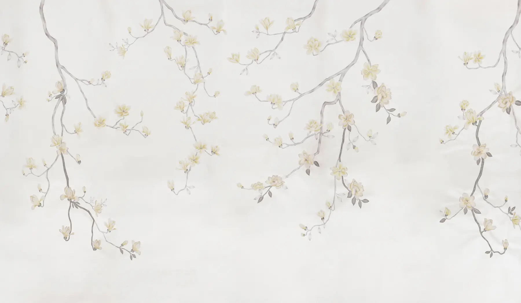 Обои Magnolia Canopy Colourway SC-288 on Natural Mica metallic silk Обои Magnolia Canopy Colourway SC-288 on Natural Mica metallic silk - постер Loft-Concept в Омске