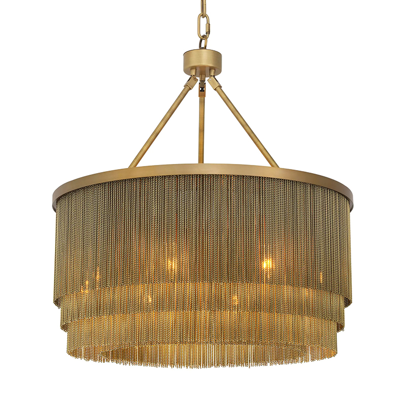 Люстра Eichholtz Chandelier Tissot S Brass Латунь в Омске | Loft Concept 