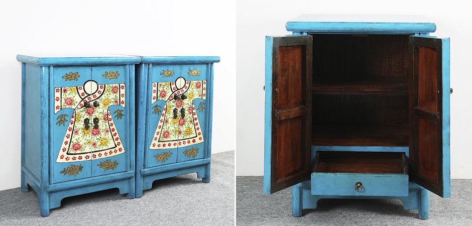 Тумба Chinese Pattern Blue - Loft-Concept в Омске