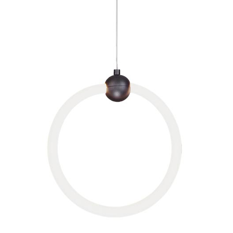 Подвесной светильник RING LIGHT Black Черный Белый в Омске | Loft Concept 