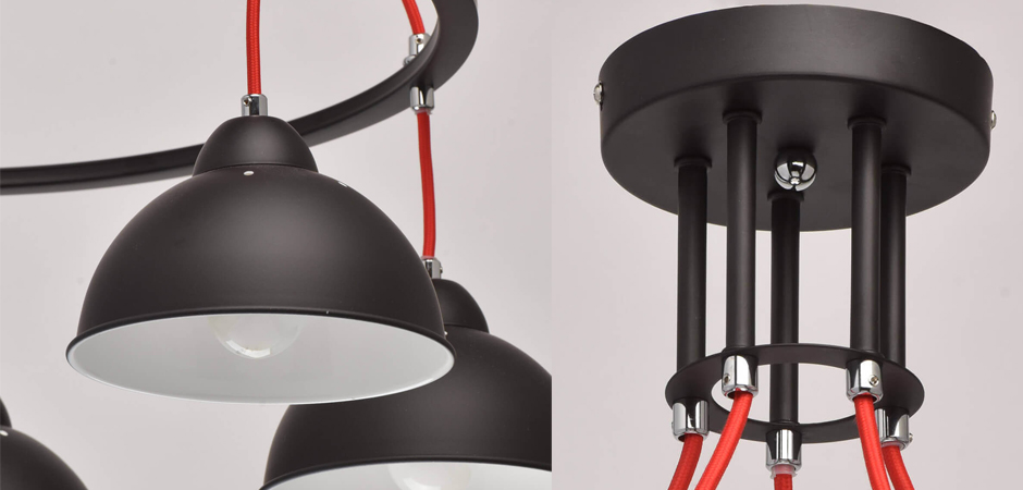 Люстра Black Cup 5 Люстра Black Cup 5 - Loft-Concept в Омске