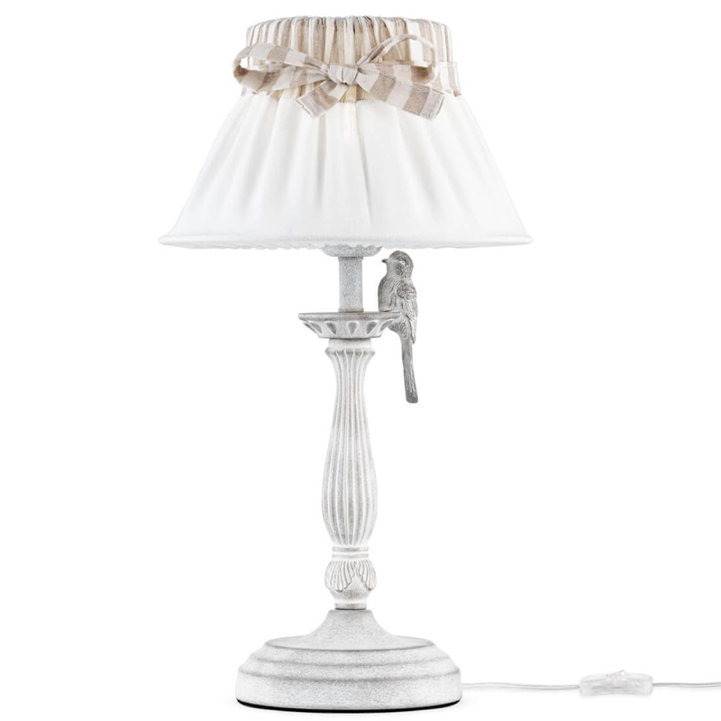 Настольная лампа Refined Provence Table lamp Белый Бежевый в Омске | Loft Concept 