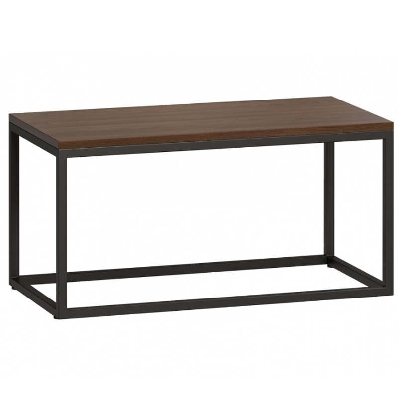 Кофейный стол Industrial Oak Philomel Coffee Table Коричневый Черный в Омске | Loft Concept 