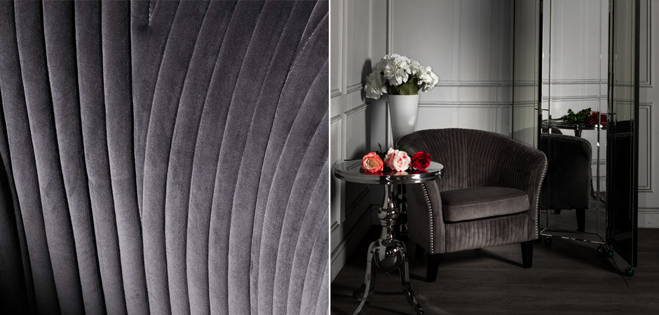 Кресло JackFlower Armchair grey - фото №1