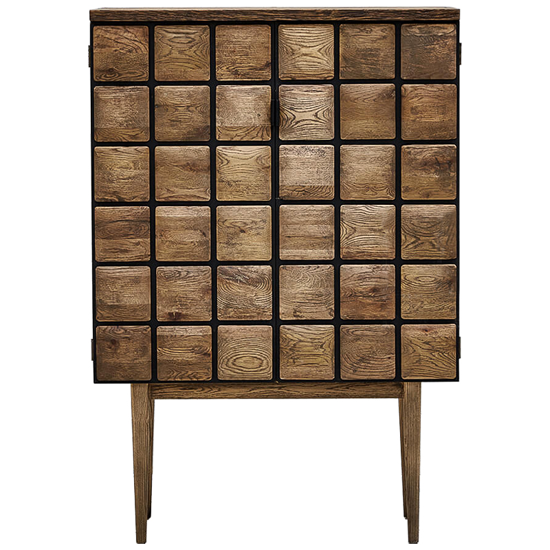 Комод из дуба с 2-мя дверцами Nakain chest of drawers Коричневый в Омске | Loft Concept 