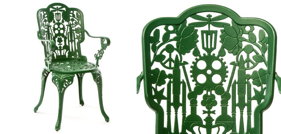 Стул Seletti Industry Collection ALUMINIUM ARMCHAIR – GREEN Стул Seletti Industry Collection ALUMINIUM ARMCHAIR – GREEN - Loft-Concept в Омске