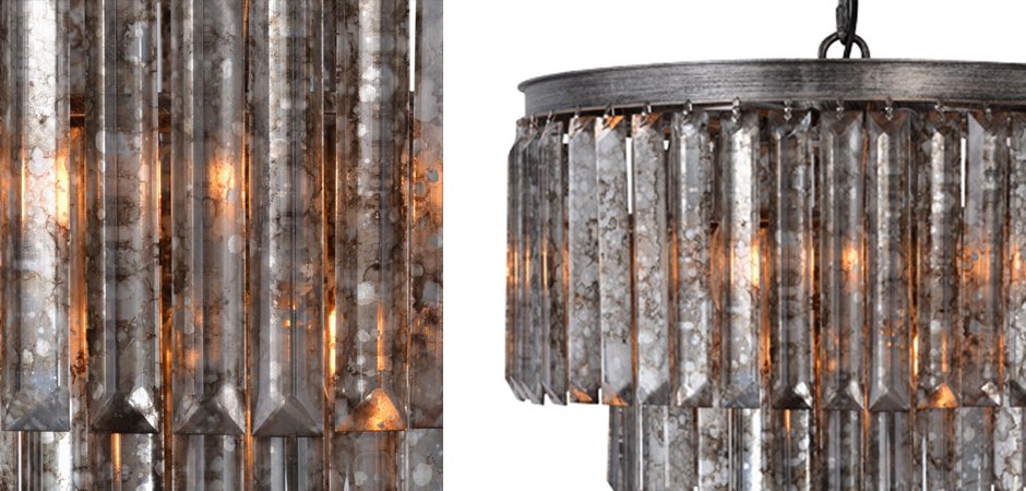 Подвесной светильник ODEON Aged Glass Chandelier Подвесной светильник ODEON Aged Glass Chandelier - Loft-Concept в Омске