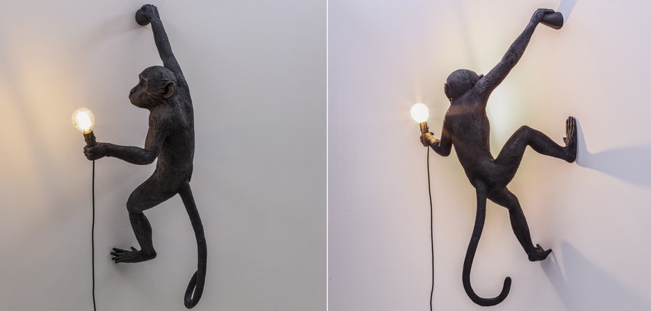 Бра Seletti The Monkey Lamp Hanging Version Right Бра Seletti The Monkey Lamp Hanging Version Right - Loft-Concept в Омске