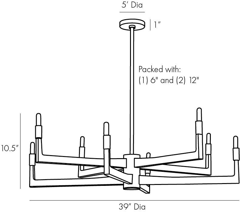 Люстра Arteriors GRIFF CHANDELIER в Омске