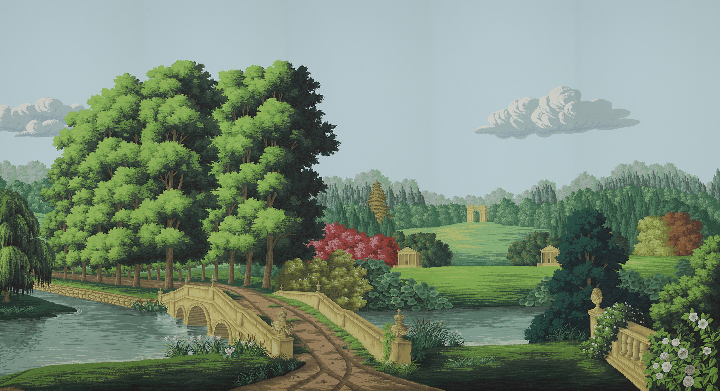 Обои ручная роспись English Landscape Gainsborough on scenic paper Обои ручная роспись English Landscape Gainsborough on scenic paper - постер Loft-Concept в Омске