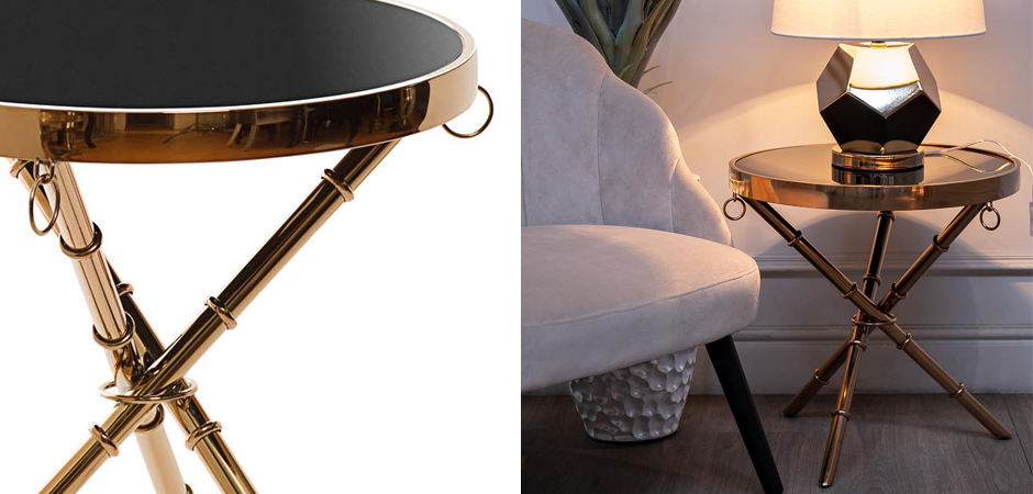 Стол Metal Bamboo Table pink gold Стол Metal Bamboo Table pink gold - Loft-Concept в Омске