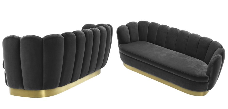 Диван Eichholtz Sofa Mirage dark grey Диван Eichholtz Sofa Mirage dark grey - Loft-Concept в Омске