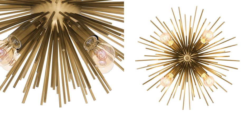 Потолочный светильник Ceiling Lamp Boivin Brass Потолочный светильник Ceiling Lamp Boivin Brass - Loft-Concept в Омске
