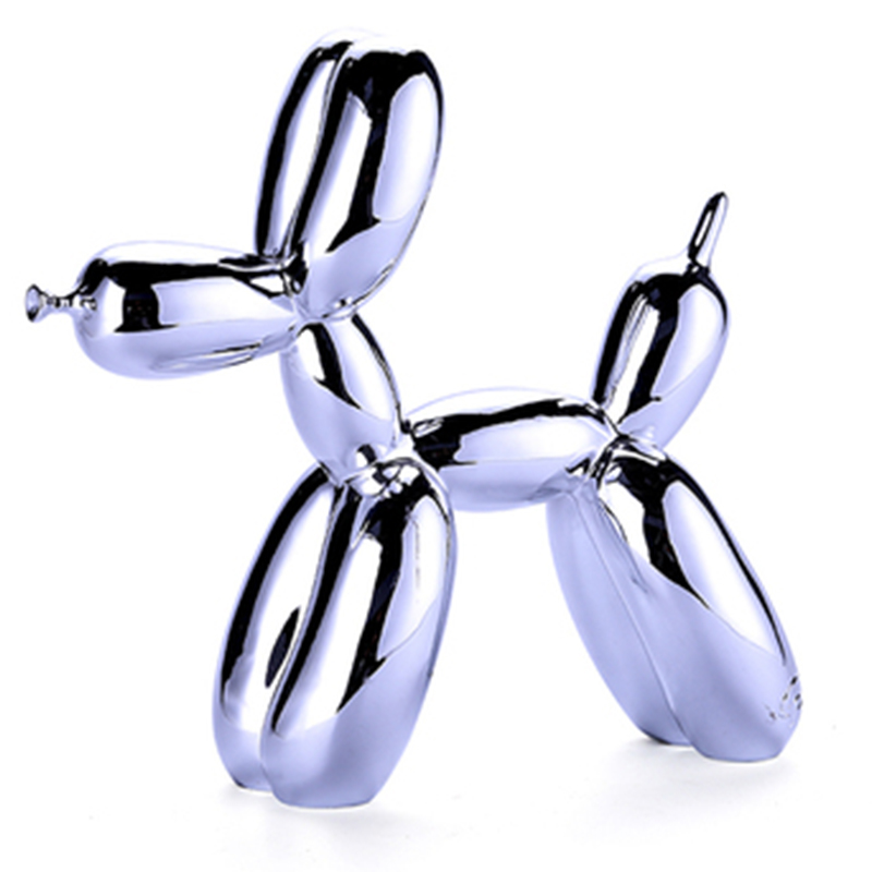 Статуэтка Jeff Koons Balloon Dog medium Silver Серебряный в Омске | Loft Concept 