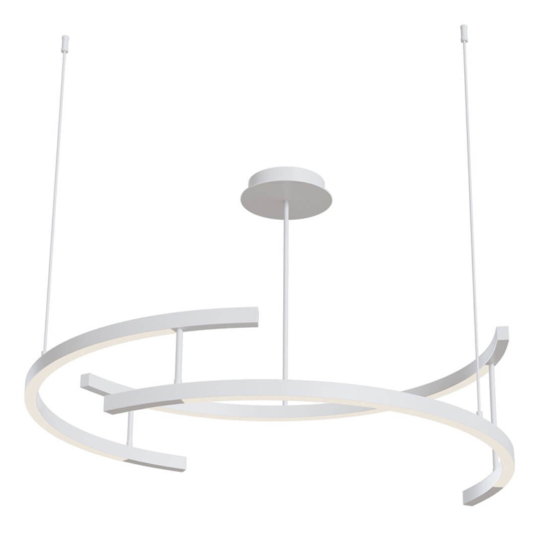 Люстра Smeragde Light Chandelier white arcs Белый в Омске | Loft Concept 