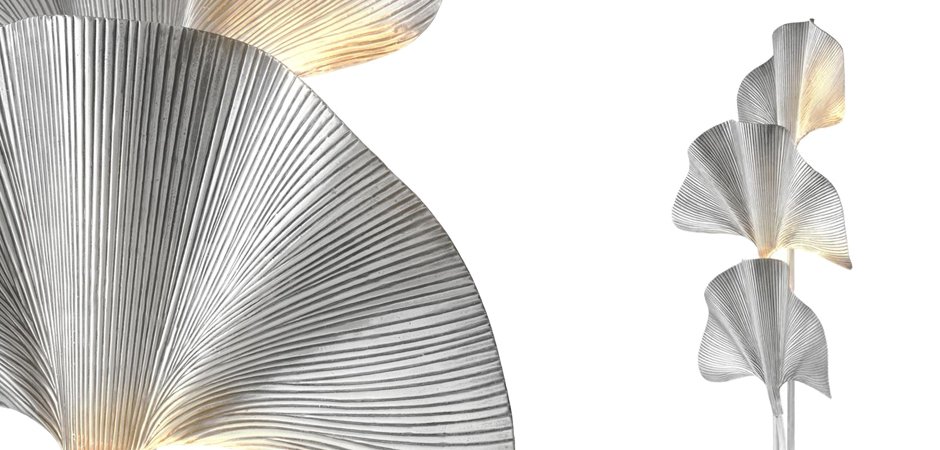 Торшер Eichholtz Floor Lamp Las Palmas Silver Торшер Eichholtz Floor Lamp Las Palmas Silver - Loft-Concept в Омске