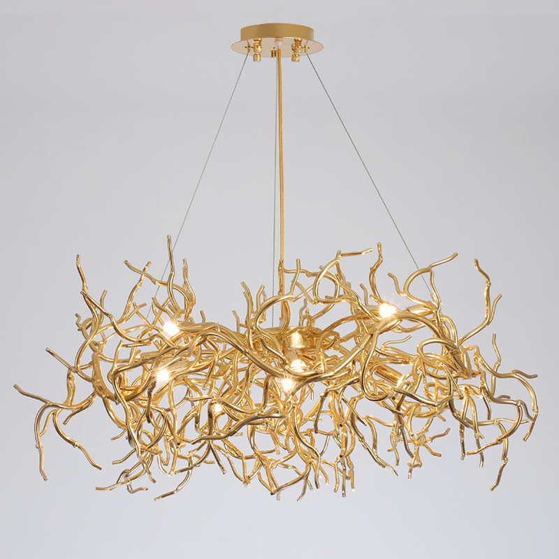 Люстра Felicite Gold Branches Chandelier Золотой в Омске | Loft Concept 