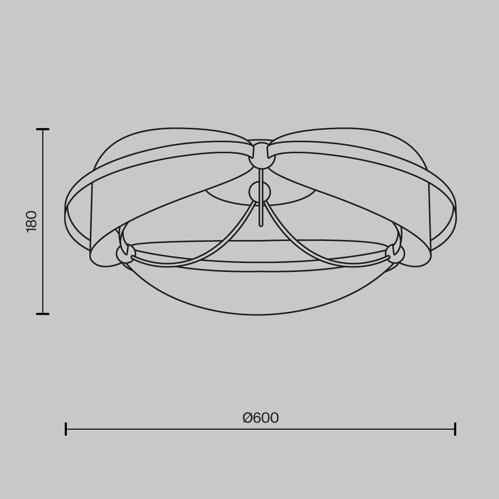 Потолочный светильник Breeze 3000К 45Вт в Омске