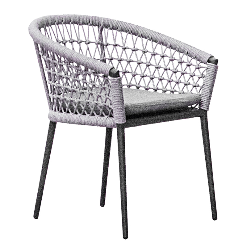 Стул Niels Outdoor Chair Серый Черный в Омске | Loft Concept 