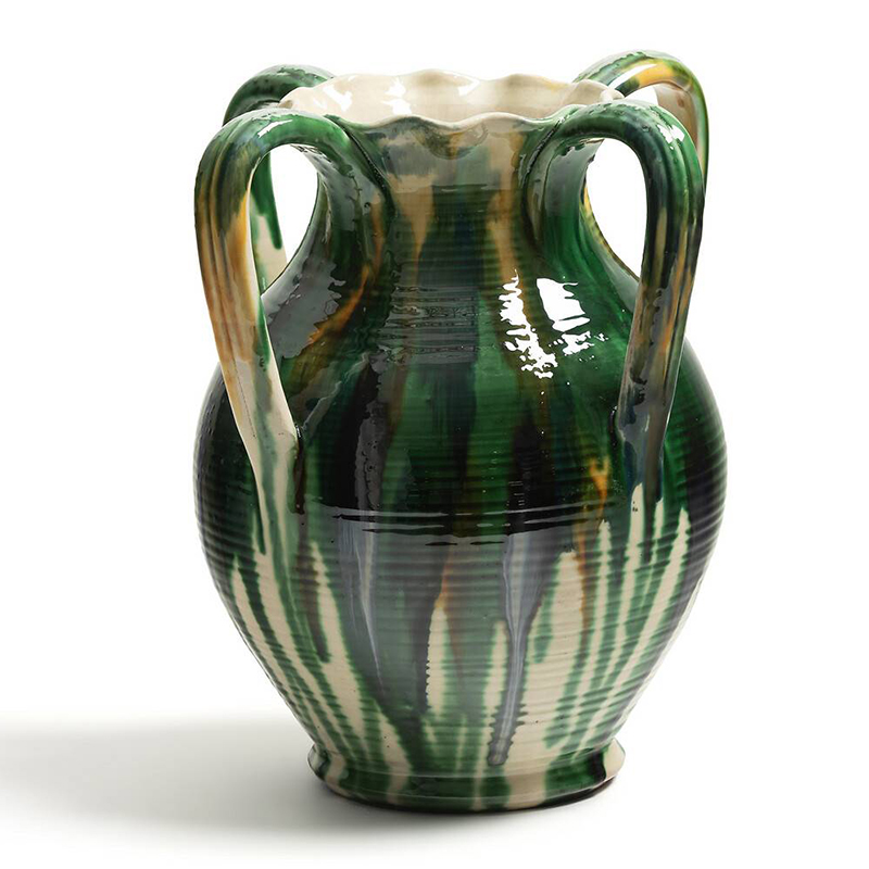 Ваза Faience Vase III Белый Зеленый Желтый Синий в Омске | Loft Concept 