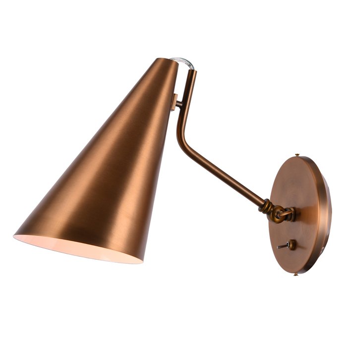 Бра VC light CLEMENTE wall lamp copper Медь в Омске | Loft Concept 