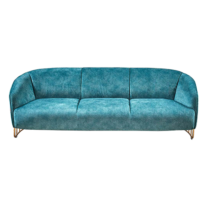 Диван Turquoise Ripples Sofa Бирюзовый Латунь в Омске | Loft Concept 