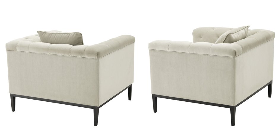 Кресло Eichholtz Chair Cesare Pebble grey Кресло Eichholtz Chair Cesare Pebble grey - Loft-Concept в Омске