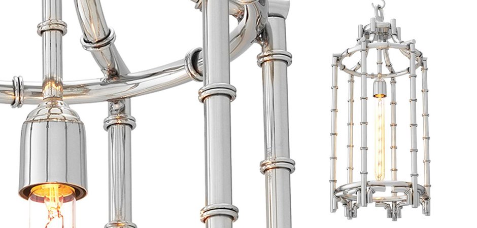 Люстра Eichholtz Lantern Vasco Steel - Loft-Concept в Омске