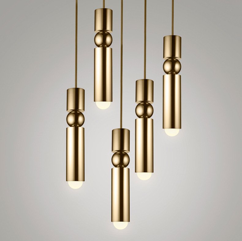 Подвесной светильник Fulcrum by Lee Broom Brass Латунь в Омске | Loft Concept 