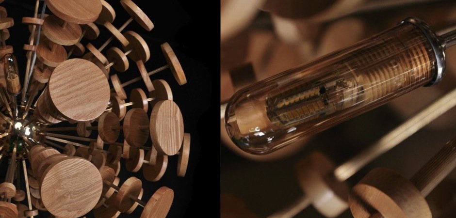 Люстра Wooden Glowworm Sphere Люстра Wooden Glowworm Sphere - Loft-Concept в Омске