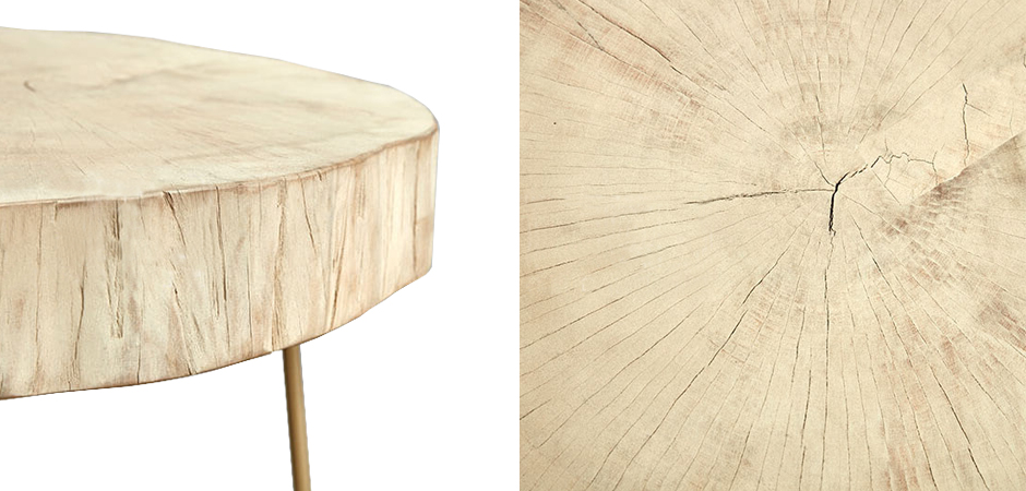 Комплект столиков Saw Cut Beige Wood Coffee Table Комплект столиков Saw Cut Beige Wood Coffee Table - Loft-Concept в Омске