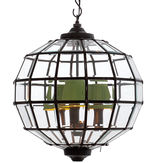 Люстра Lantern Luna Bronze S Темная бронза Прозрачный (Transparent) в Омске | Loft Concept 