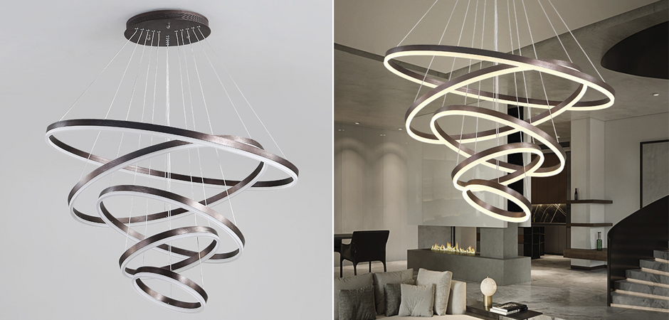 Люстра Ribbon Circles Chandelier Люстра Ribbon Circles Chandelier - Loft-Concept в Омске