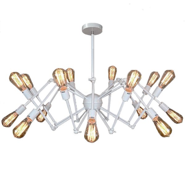 Cветильник Loft Sputnik Chandelier Spider White Белый в Омске | Loft Concept 