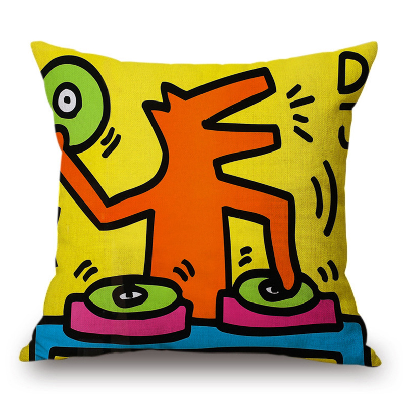 Подушка Keith Haring 3 Мульти в Омске | Loft Concept 