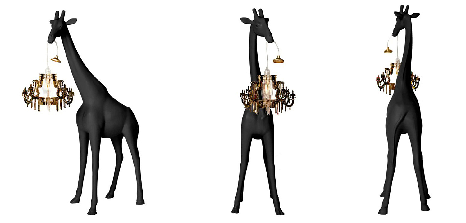 Настольная лампа черный жираф Black Giraffe Table Lamp Настольная лампа черный жираф Black Giraffe Table Lamp - Loft-Concept в Омске