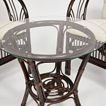 Комплект уличной мебели из ротанга Serenity Dark Brown варинант исполнения - 4 | Loft Concept в Омске