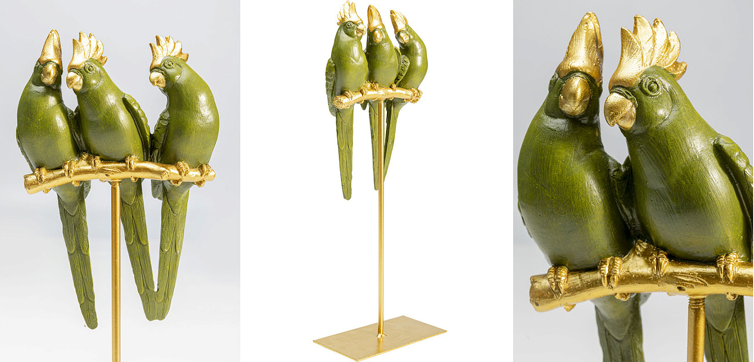 Статуэтка Three Green Parrots Статуэтка Three Green Parrots - Loft-Concept в Омске