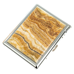 Портсигар с газовой зажигалкой из натурального камня Оникс Stone Cigarettes Cases варинант исполнения - 1 | Loft Concept в Омске