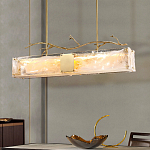 Люстра прямоугольная из фактурного стекла Chandelier Beam варинант исполнения - 6 | Loft Concept в Омске