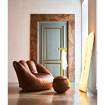 Дизайнерский кожаный пуф в виде бейсбольного мяча Poltronova Joe Ball Pouf варинант исполнения - 4 | Loft Concept в Омске