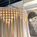 Люстра белая плетеная с кисточками Boho Tassel Chandelier варинант исполнения - 4 | Loft Concept в Омске