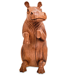 Статуэтка деревянная в виде бегемота Hippopotamus of the World варинант исполнения - 2 | Loft Concept в Омске