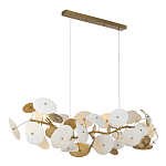 Люстра с белыми и золотистыми цветами G9 Dahlia Flowers Lamp варинант исполнения - 4 | Loft Concept в Омске