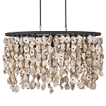 Люстра овальная с подвесками из устричных раковин Sea Ravens варинант исполнения - 3 | Loft Concept в Омске